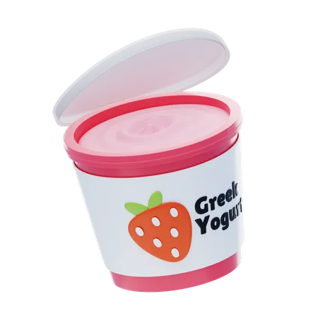 Yogur griego  3D Icon