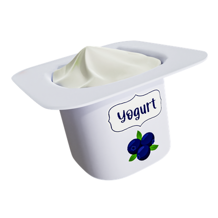 Yogurt  3D Illustration