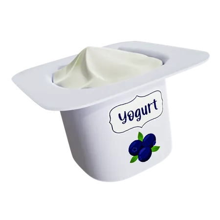 Yogurt  3D Illustration