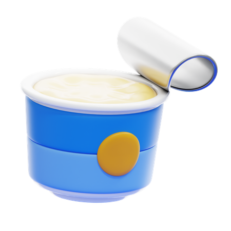 Yogurt  3D Illustration