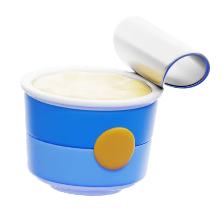 Yogurt  3D Illustration