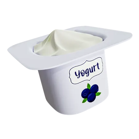 Yogurt 3D Illustration