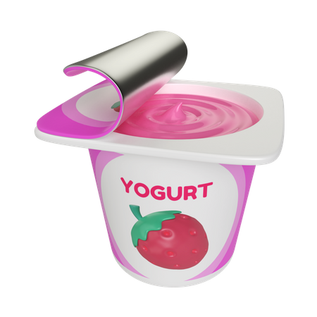 Yogurt Jar 3D Icon