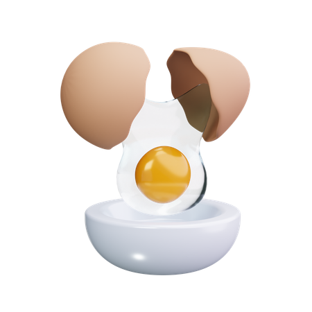 Yolk  3D Icon