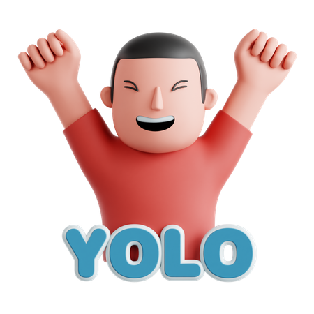 Adesivo yolo  3D Icon