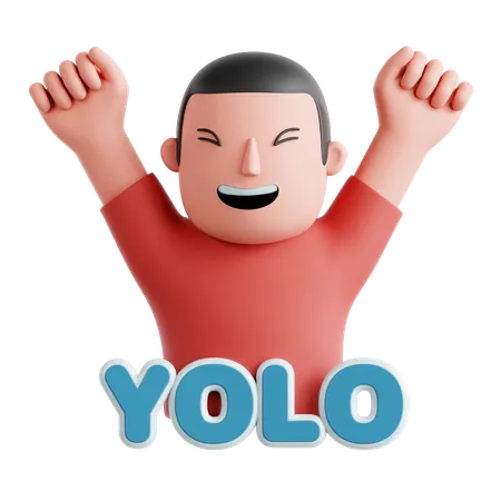 Adesivo yolo  3D Icon