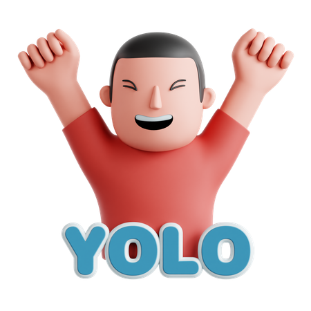 Yolo Sticker  3D Icon