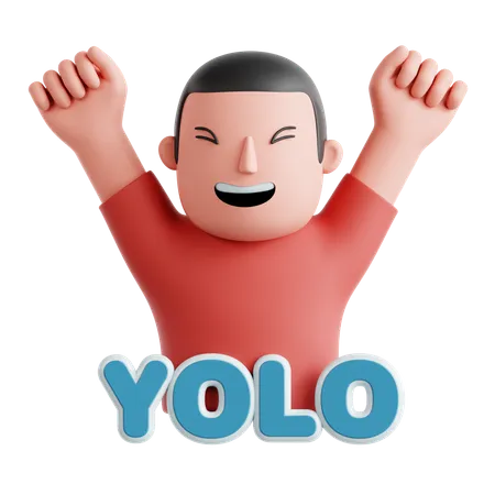 Yolo Sticker  3D Icon