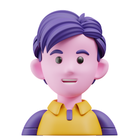 Young Boy  3D Icon