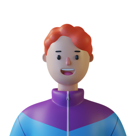 Young Boy  3D Illustration