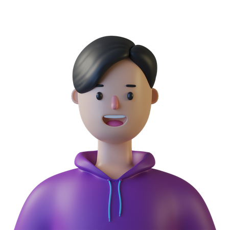 Young Boy  3D Illustration