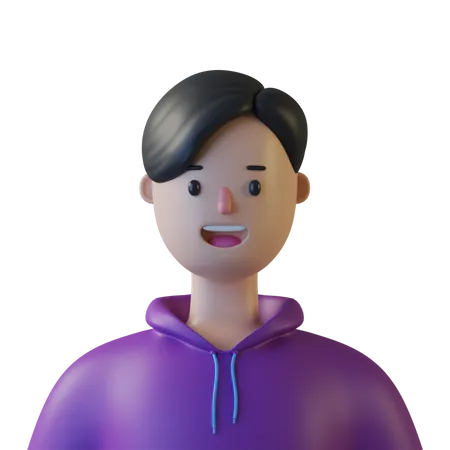 Young Boy  3D Illustration