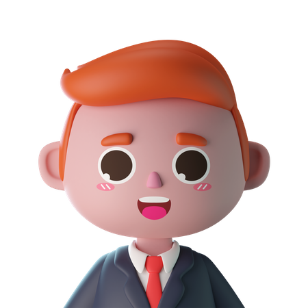 Young Businessman  3D Icon