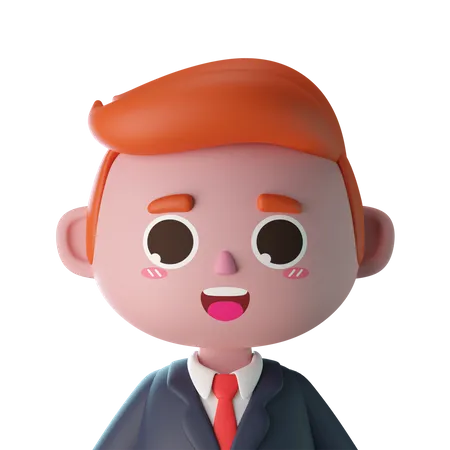 Young Businessman  3D Icon