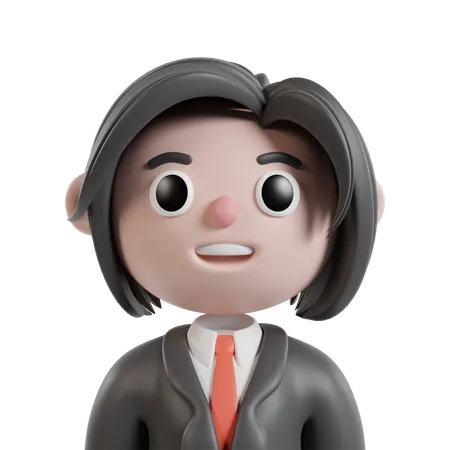 Young Businessman  3D Icon