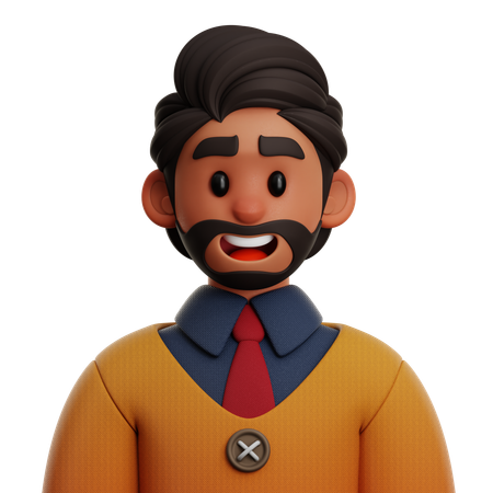 YOUNG BUSINESSMAN  3D Icon