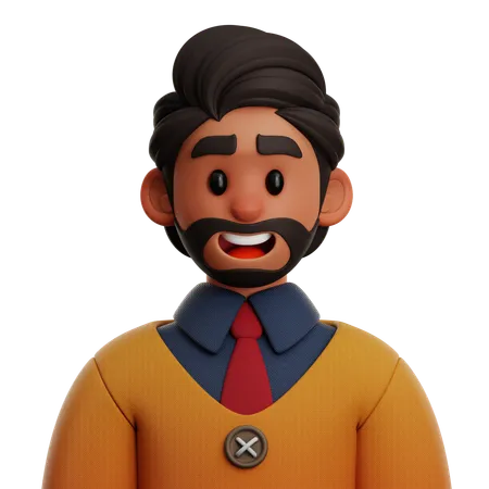 YOUNG BUSINESSMAN  3D Icon