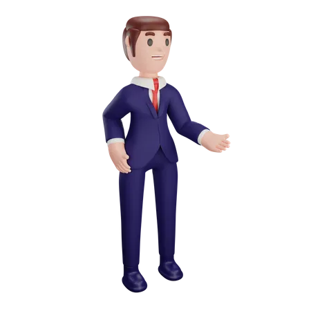 Young Businessman  3D Illustration