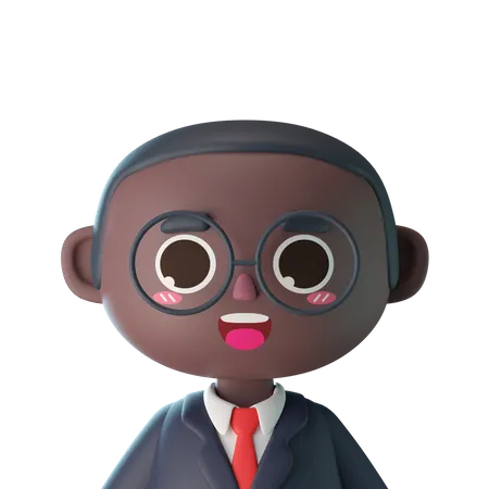 Young Businessman  3D Icon