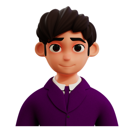 Young Businessman Avatar  3D Icon