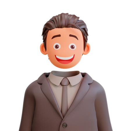 Young Bussinesman Avatar 3D Illustration