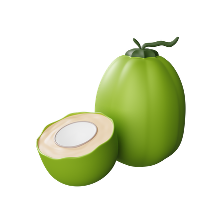 Young coconut  3D Icon