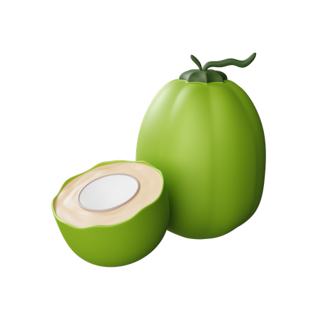 Young coconut  3D Icon