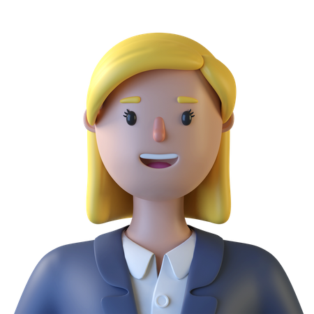 Young Girl 3D Illustration