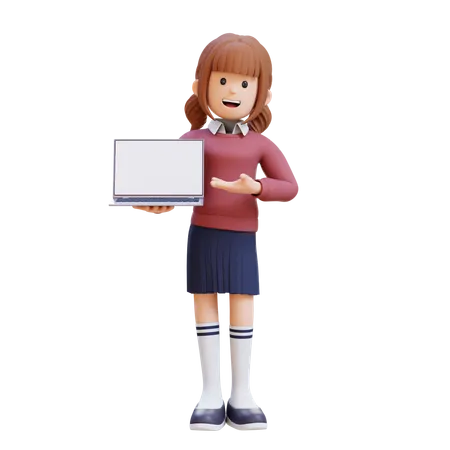 Young Girl Young Woman  3D Illustration