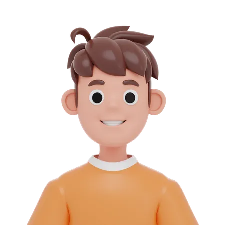 Young Man  3D Icon