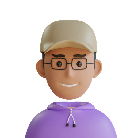 Young man  3D Icon