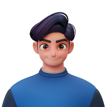 Young Man  3D Icon