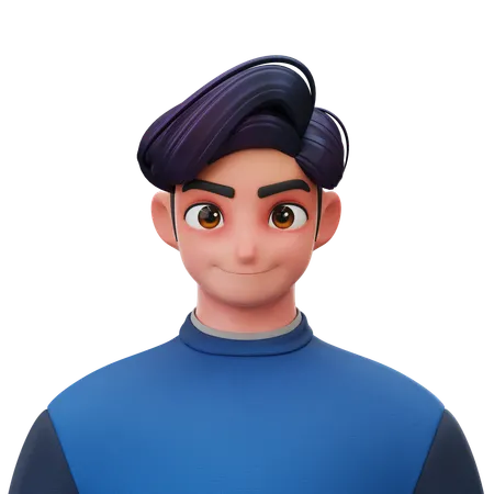 Young Man  3D Icon