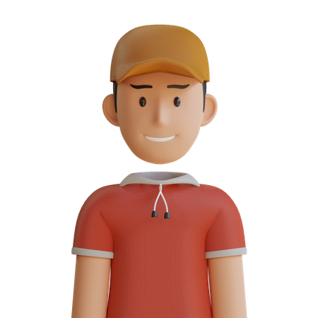 Young Man  3D Icon