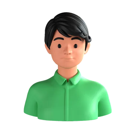 Young Man  3D Icon