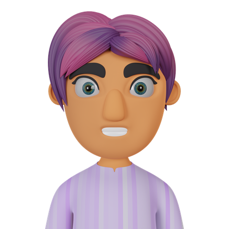 Young Man  3D Icon