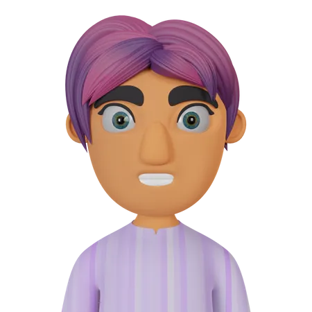 Young Man  3D Icon