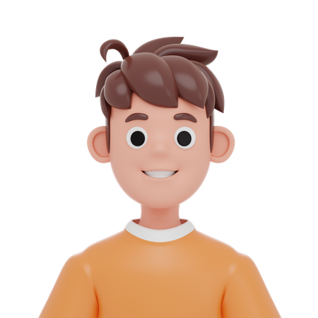 Young Man  3D Icon
