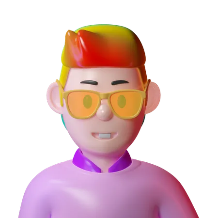 Young Man 3D Icon