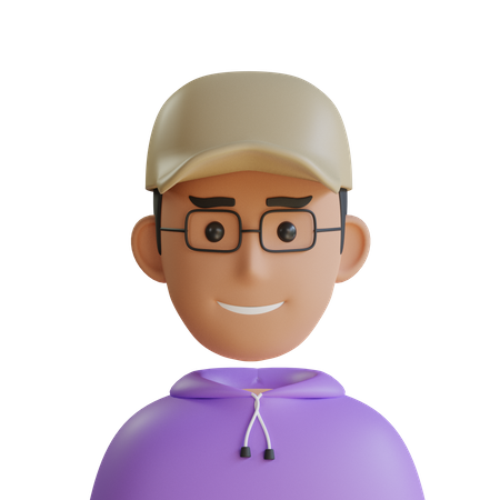 Young man  3D Icon