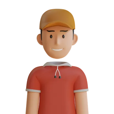 Young Man  3D Icon