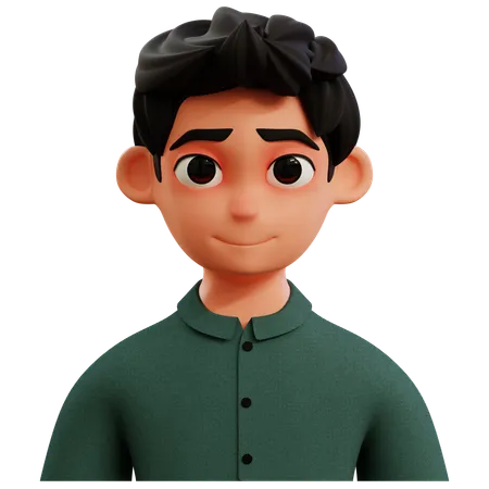 Young Man Avatar  3D Icon