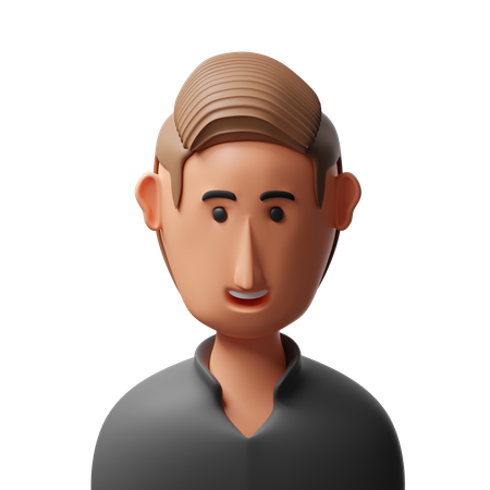 Young man avatar  3D Icon