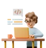 Young Man Doing Coding Work