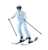 Young Man Doing Skiing