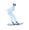 Young Man Doing Snowboard Ride