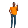 3d young man illustration