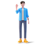 graphics of man showing ok gesture