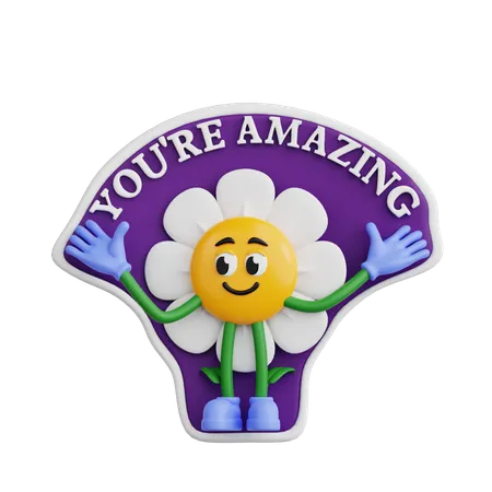 You're Amazing  3D Sticker