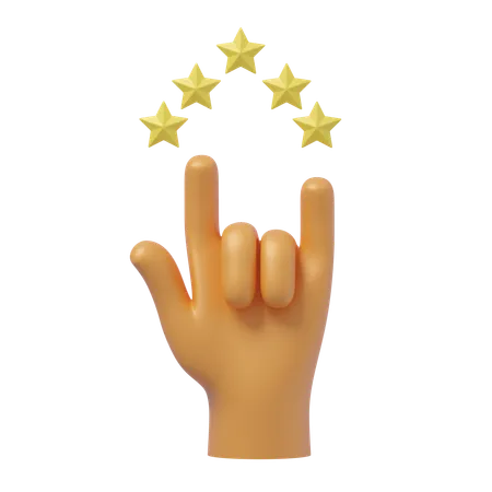 Youre Awesome 5 Star Rating  3D Icon